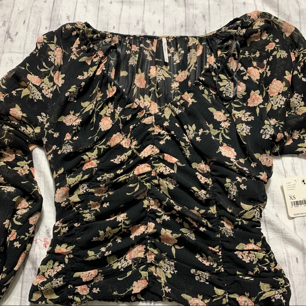 NWT Free People New Final Rose Blouse - Picture 8 of 9